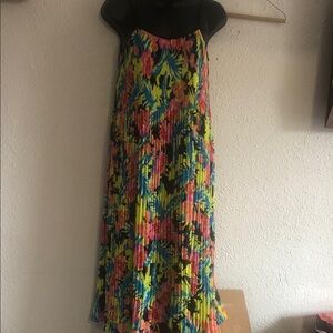 LOF Colorful Floral Maxi Skirt